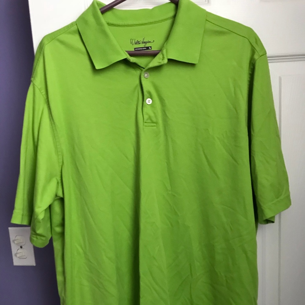 Mens Lime Green Golf Polo